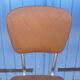 Lot de 8 chaises vintage en skai marron