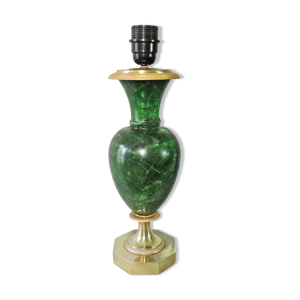 Pied de lampe vintage résine fractale
