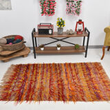 3x6 tulu filikli wool vintage kilim rug,110x175cm