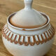 Glazed stoneware bonbonnière