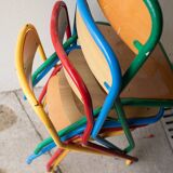 Wooden and metal children's chair