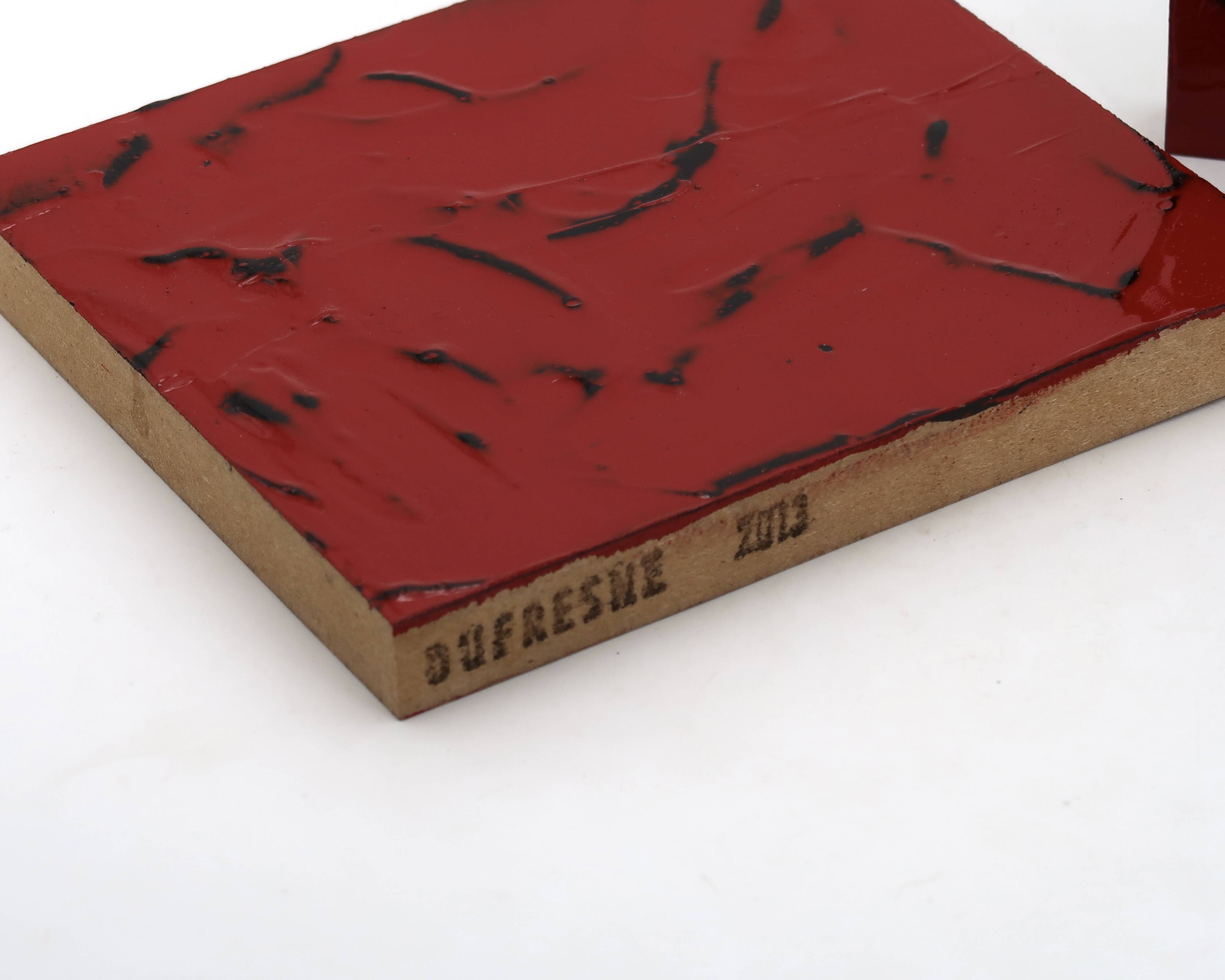 Deux petits tableaux minimalistes abstraits de Vincent Dufresne