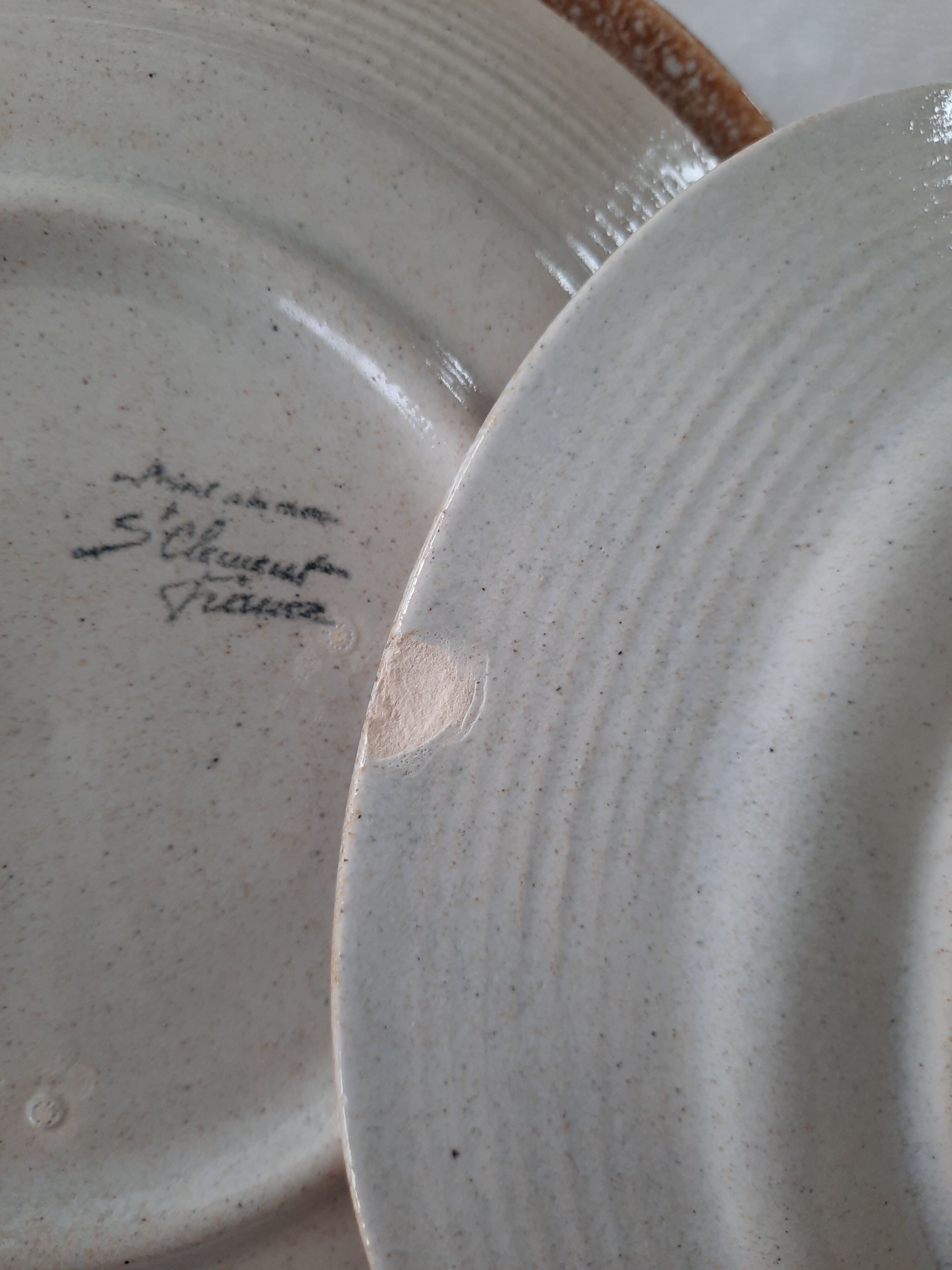 Lot of 8 st Clement sandstone plates