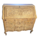 Bureau Secrétaire en Chêne Massif Sculpté