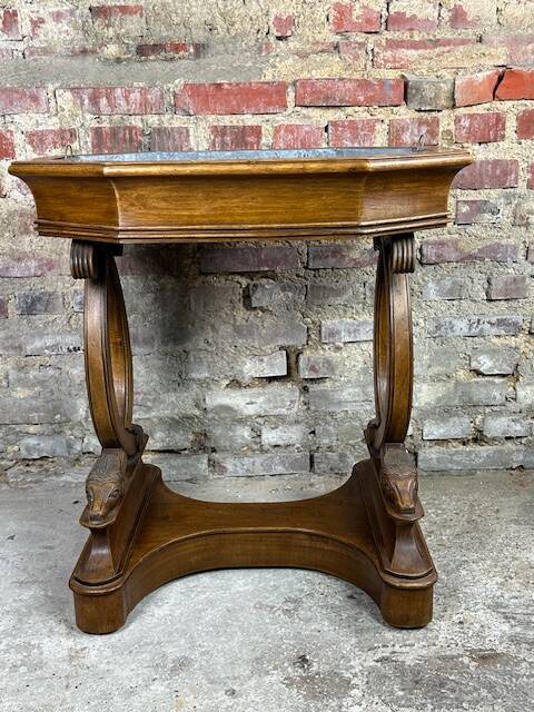 Empire style walnut and zinc furniture planter