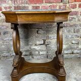 Empire style walnut and zinc furniture planter