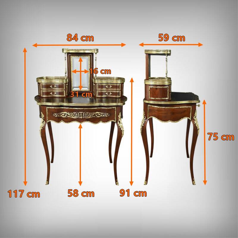 Small mahogany lady's writing desk, Napoleon III period – second half of the 19th century