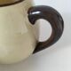 HBCM Sugar Bowl and Milk Jug Duo - Vintage Cream and Brown Earthenware