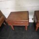 Pair of Scandinavian teak bedside tables from the 1960s.