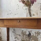 Oak table console
