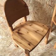 Pair of solid pine chairs by Rainer Daumiller, Germany 1960