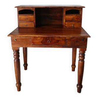 Gadin desk in old solid walnut