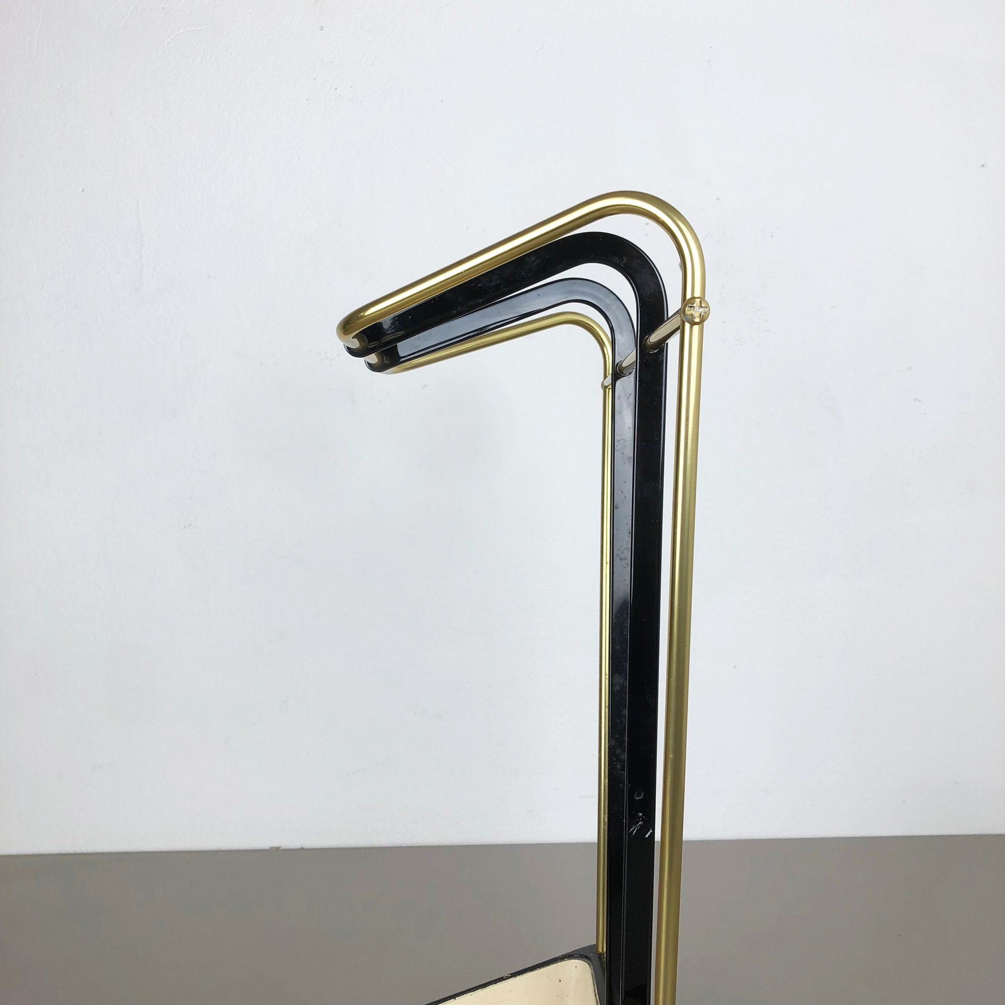 Porte-parapluie en laiton métallique original du milieu du siècle, Allemagne, années 1950