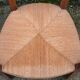 Pair of antique straw-seated armchairs