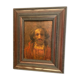 Oil painting on canvas Russian school late 19th century with portrait of a man Riabouchkine