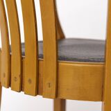 Fauteuil vintage allemand – Jaune moutarde et vert des années 1950 – Style Mid-Century