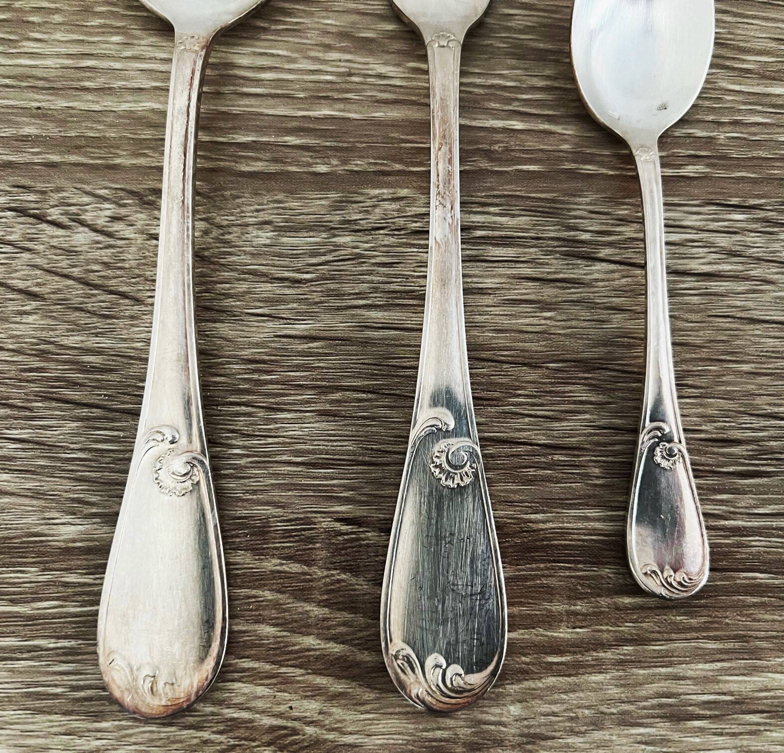 3 Cailar Bayard silver-plated metal cutlery sets with old hallmarks