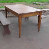 Country table and benches