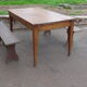 Table et bancs champêtre