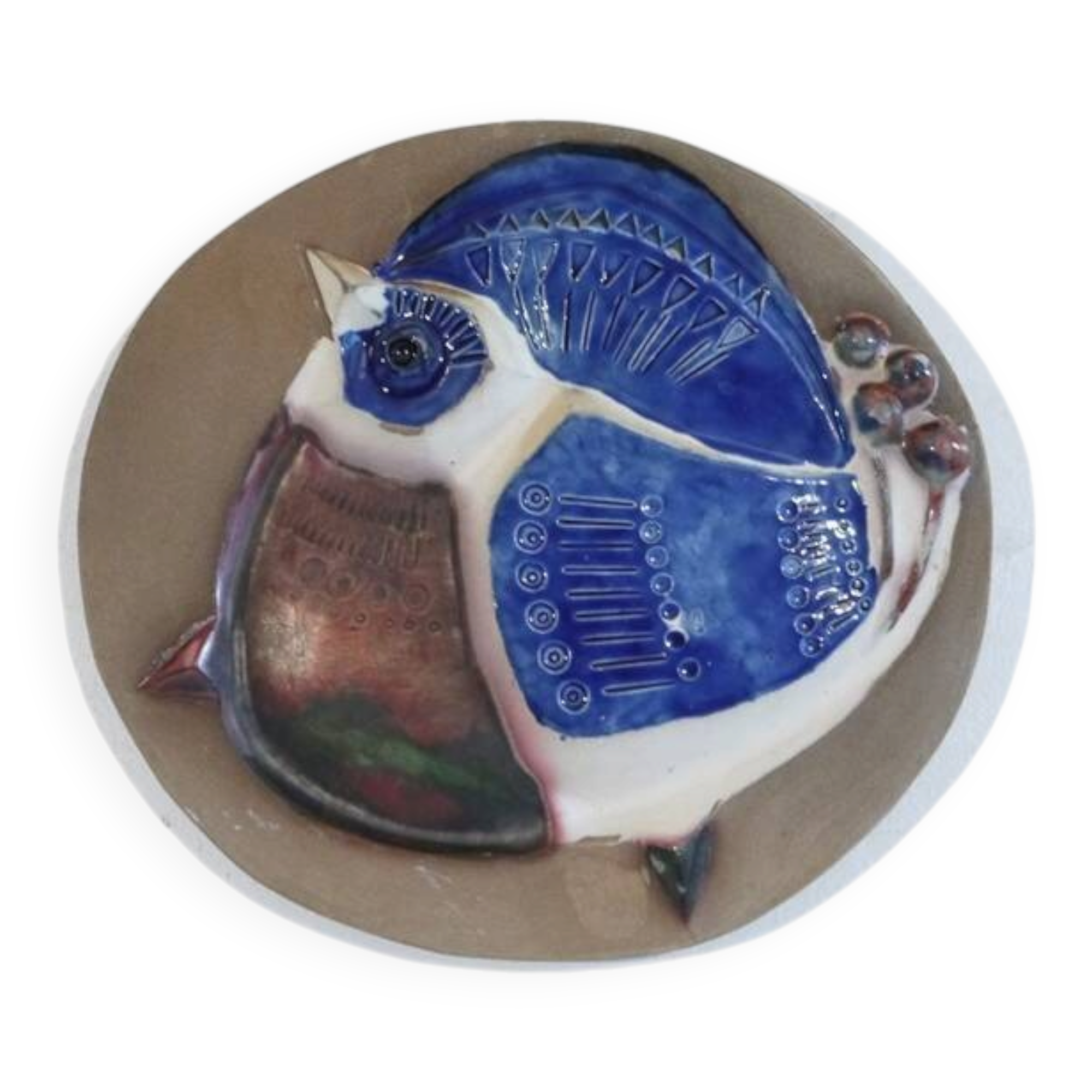 1960s ceramic wall decoration