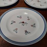 Dessert plates, set of eight, Marly decor
