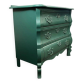 Armoire/commode/dressing baroque vintage vert émeraude