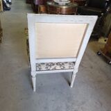 Armchair Louis XVl gray of the XlX th siecle