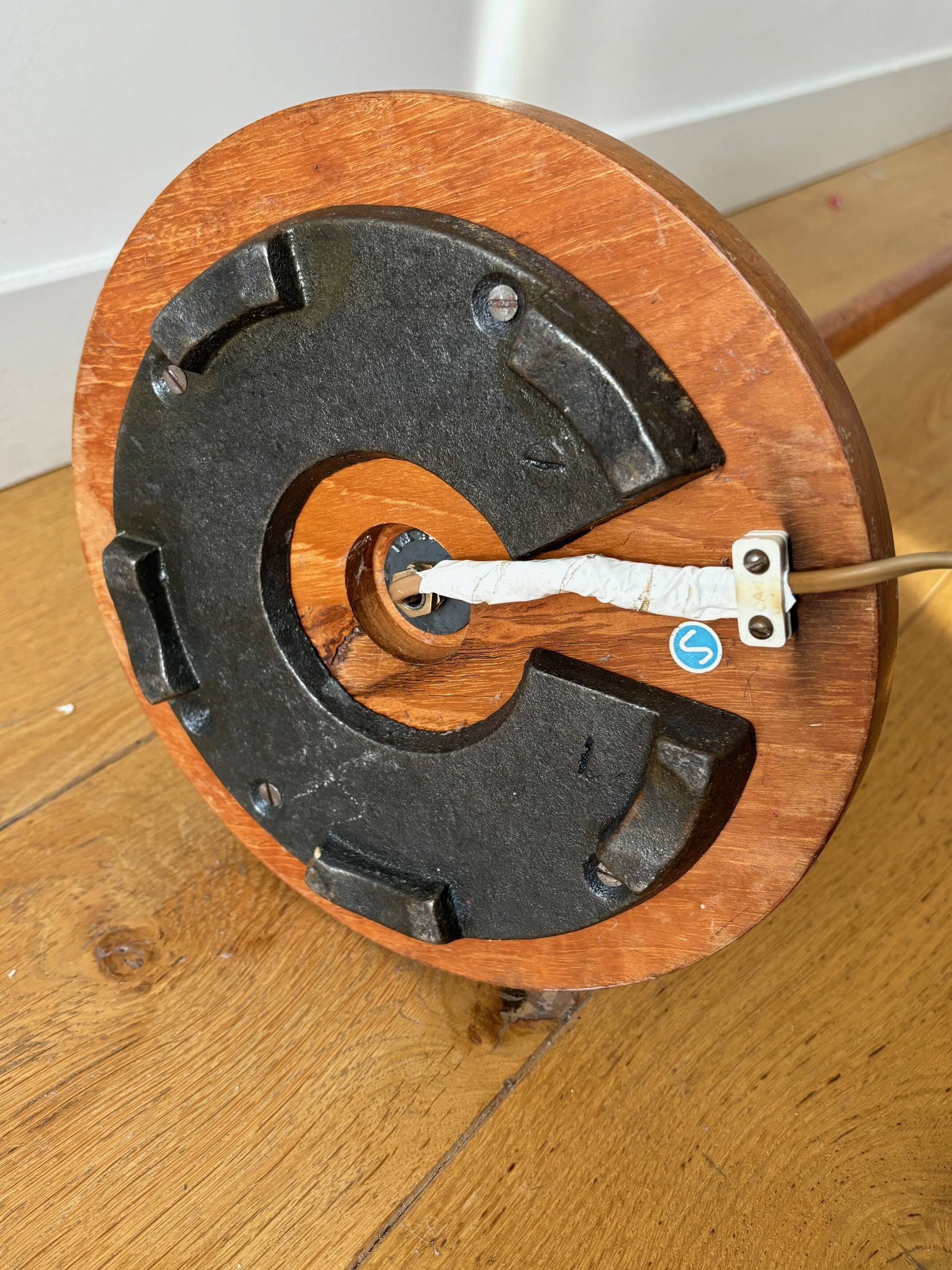 beech floor lamp - Sweden 50s/60s