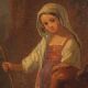 Peinture bucolique antique du 19ème siècle