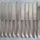 12 knives with silver-plated handles