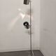 Space Age floor lamp with 2 chrome metal spotlights from the 60s/70s