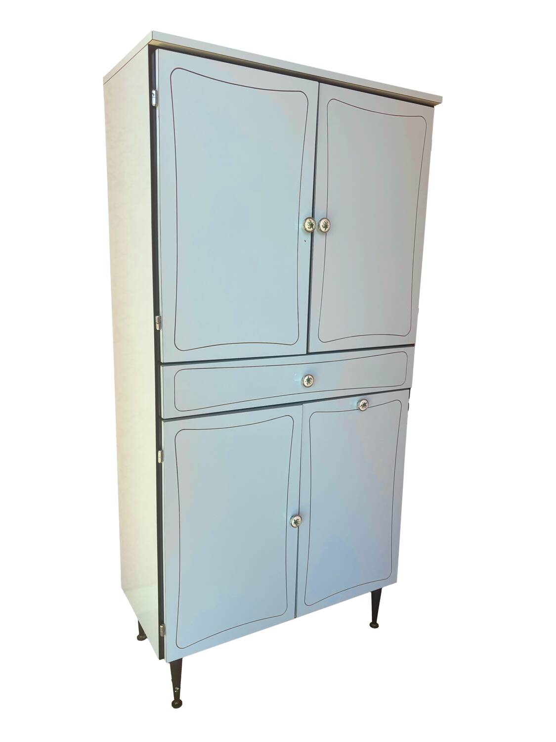 Armoire de salle de bain bleue