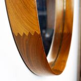 Teak Wall Mirror by Uno and Osten Kristiansson for Luxus Vittsjö Sweden