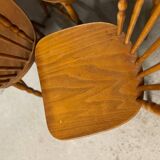 Lot of 05 Baumann chairs model Tacoma Western vintage 1970s