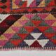 Tapis coureur vintage bordeaux Kilim 3x10 95x302 cm