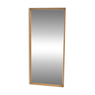 Scandinavian oak mirror, Nybrofabriken, Sweden, 1960