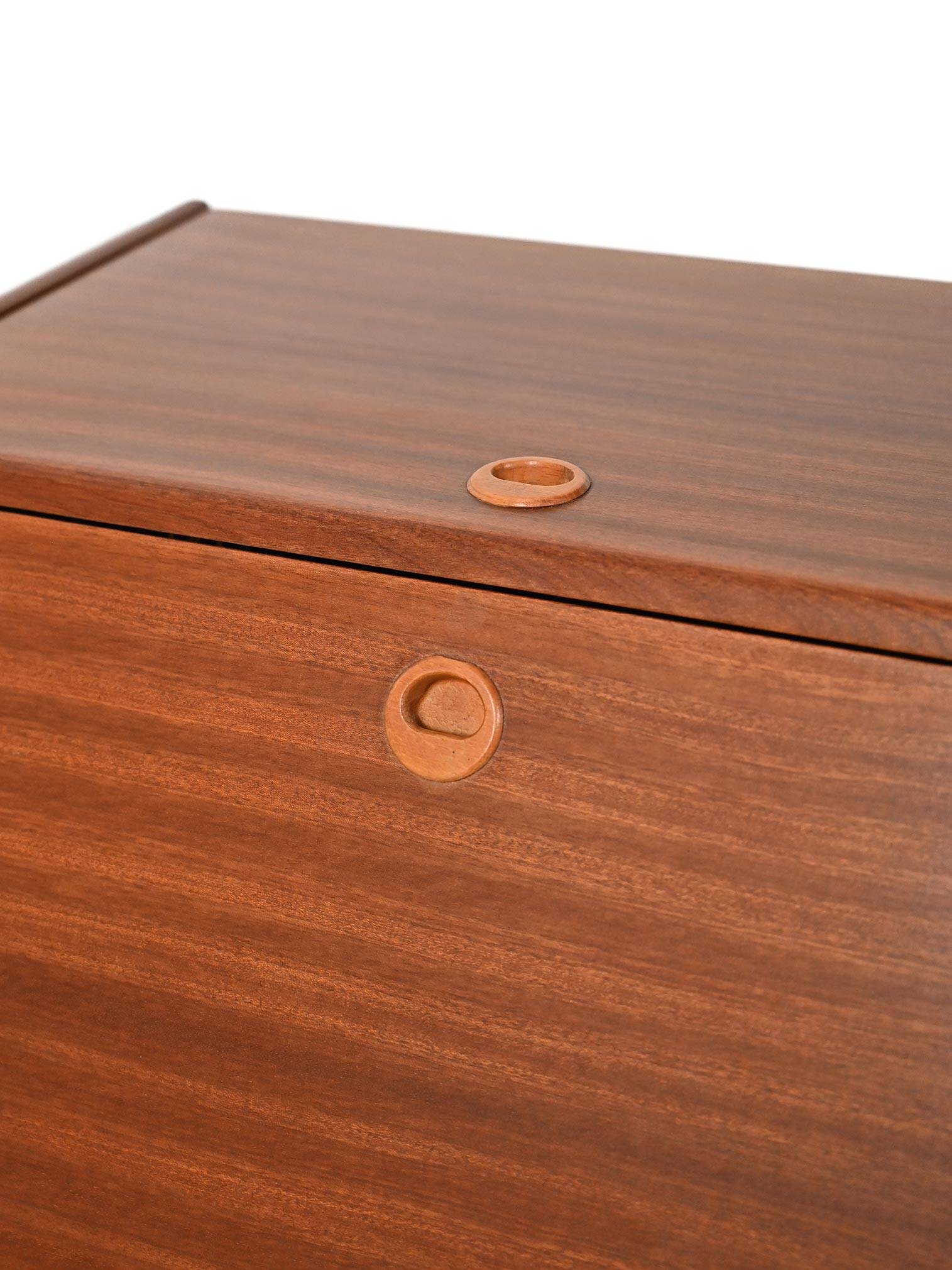 Swedish Vintage cutlery cabinet in mahogany by Stig-bolaget