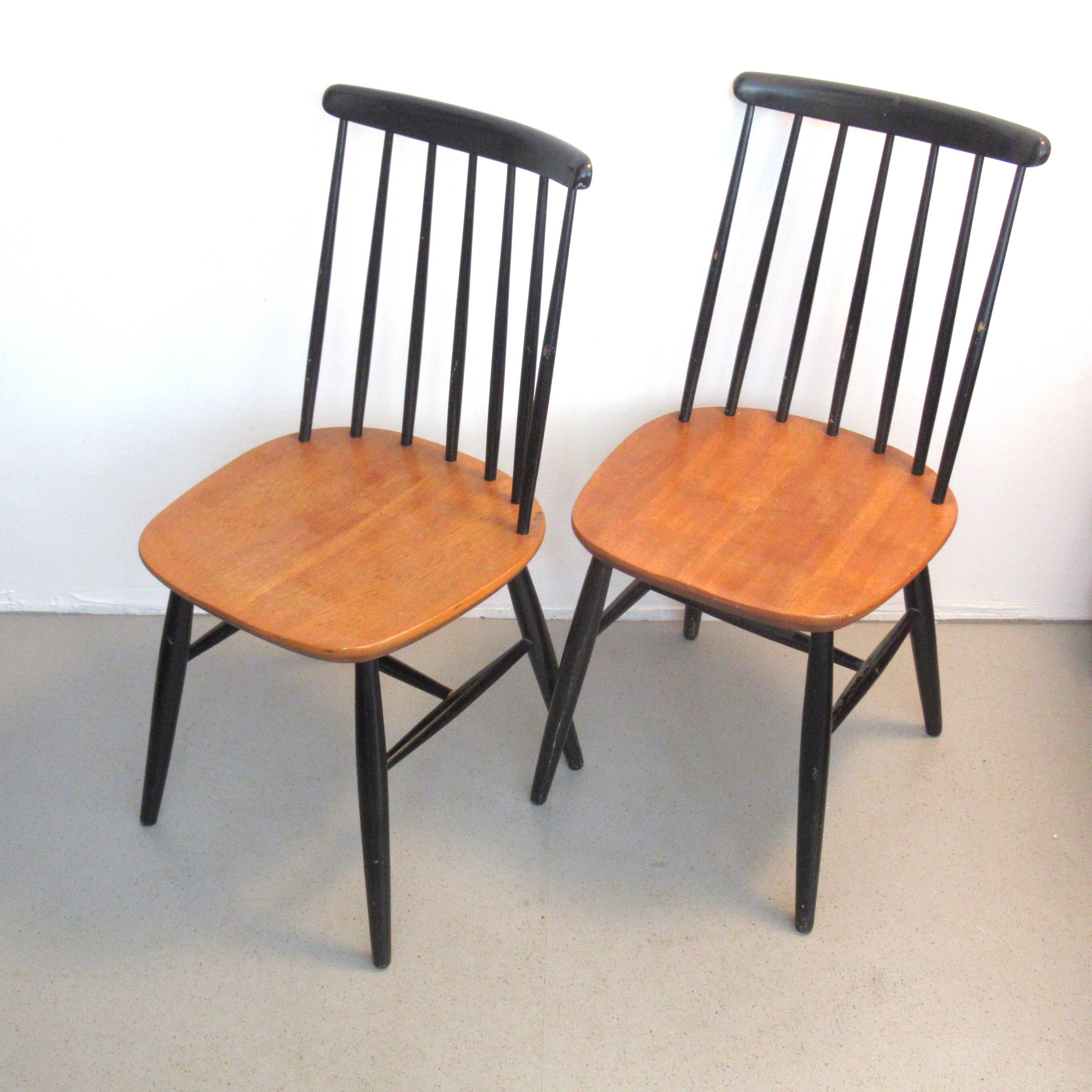 Paire de chaises suédoises Fanett Ilmari Tapiovaara 1960