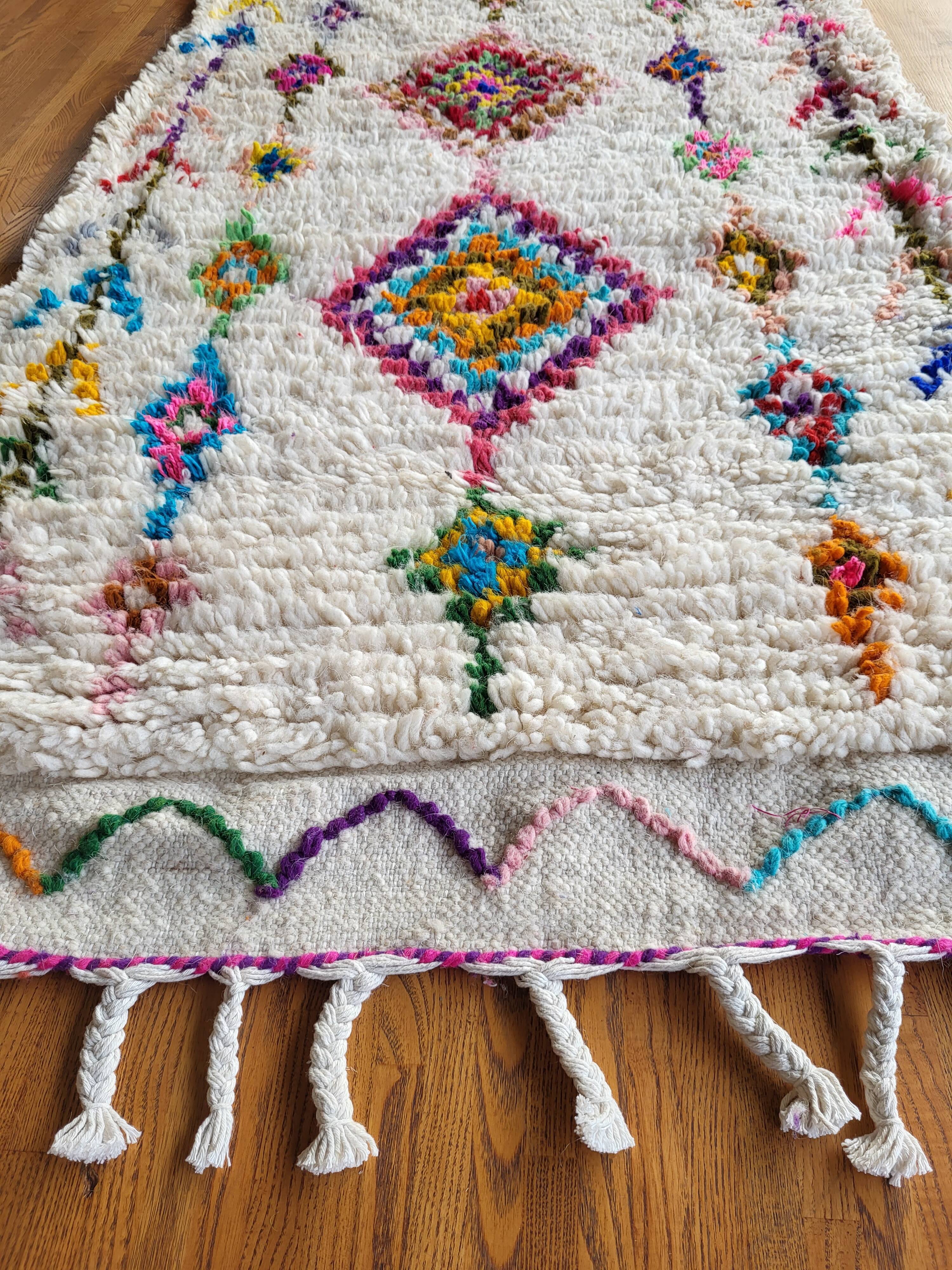 Azilal corridor rug in wool 292 cm x 82