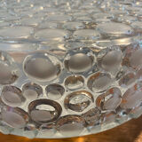 Pressed glass ceiling light, 1970