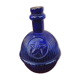 HARDEN fireplace fire extinguishing grenade in fluted blue glass, marked "Star". Rare decoration