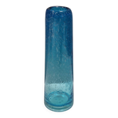 Petit vase avec des « bulles » incrustées d'une belle couleur turquoise.