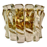 Applique Venini verre murano large modèle structure dorure ,1970s