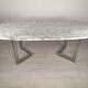 Table design marbre 6 chaises 1970