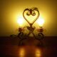 Real wrought iron wall sconce assembled and uns welded, porcelain and brass sleeves -1930/40