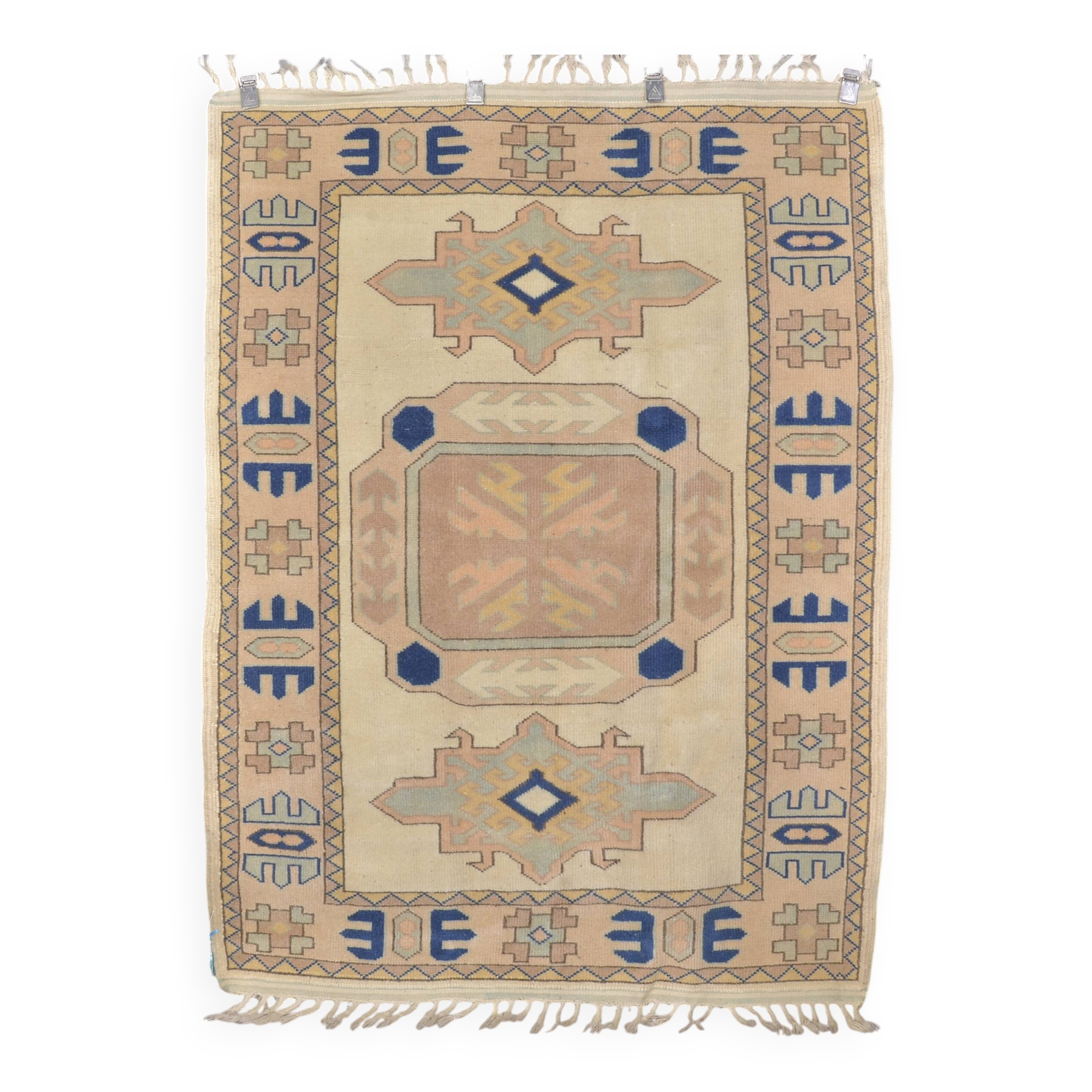 Unique Vintage Neutral Small Rug sku 2380