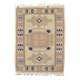 Unique Vintage Neutral Small Rug sku 2380