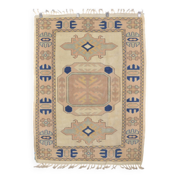 Tapis vintage unique de petite taille, neutre, réf. 2380