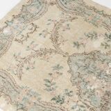 Geometric Oushak Floral Carpet