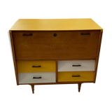 Furniture chest of drawers two-tone 60s
